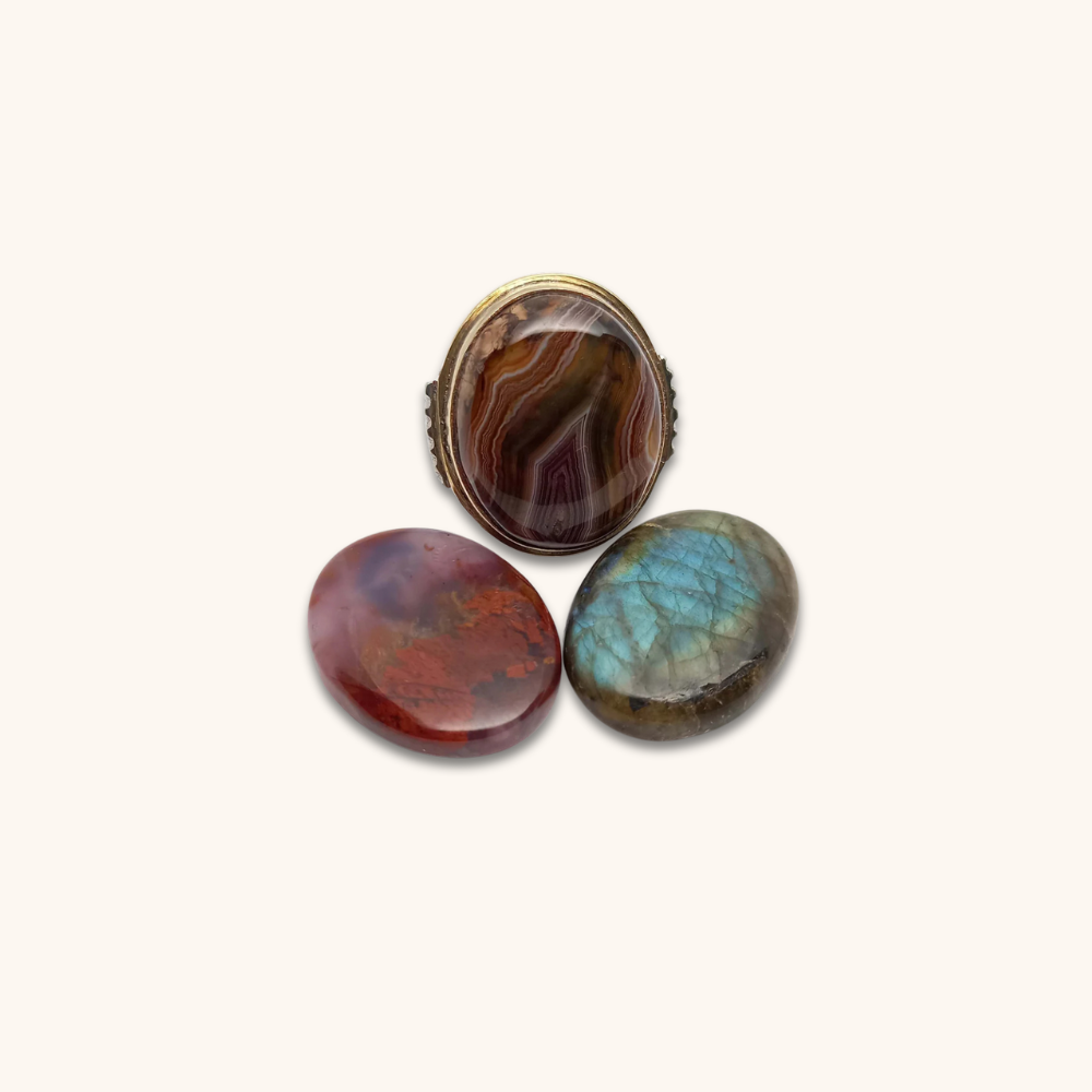 Big Sulemani Agate Ring