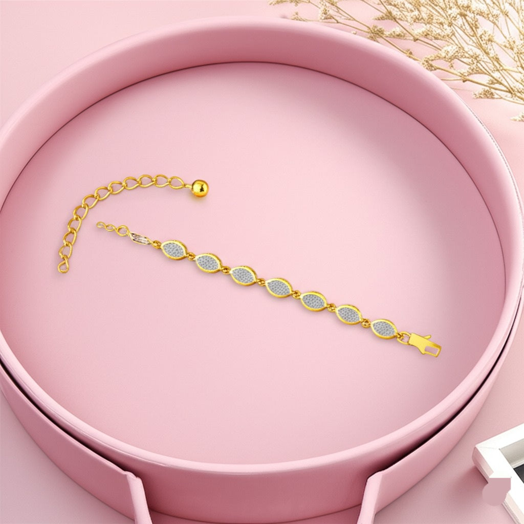 Women's luxury gold diamond bracelet