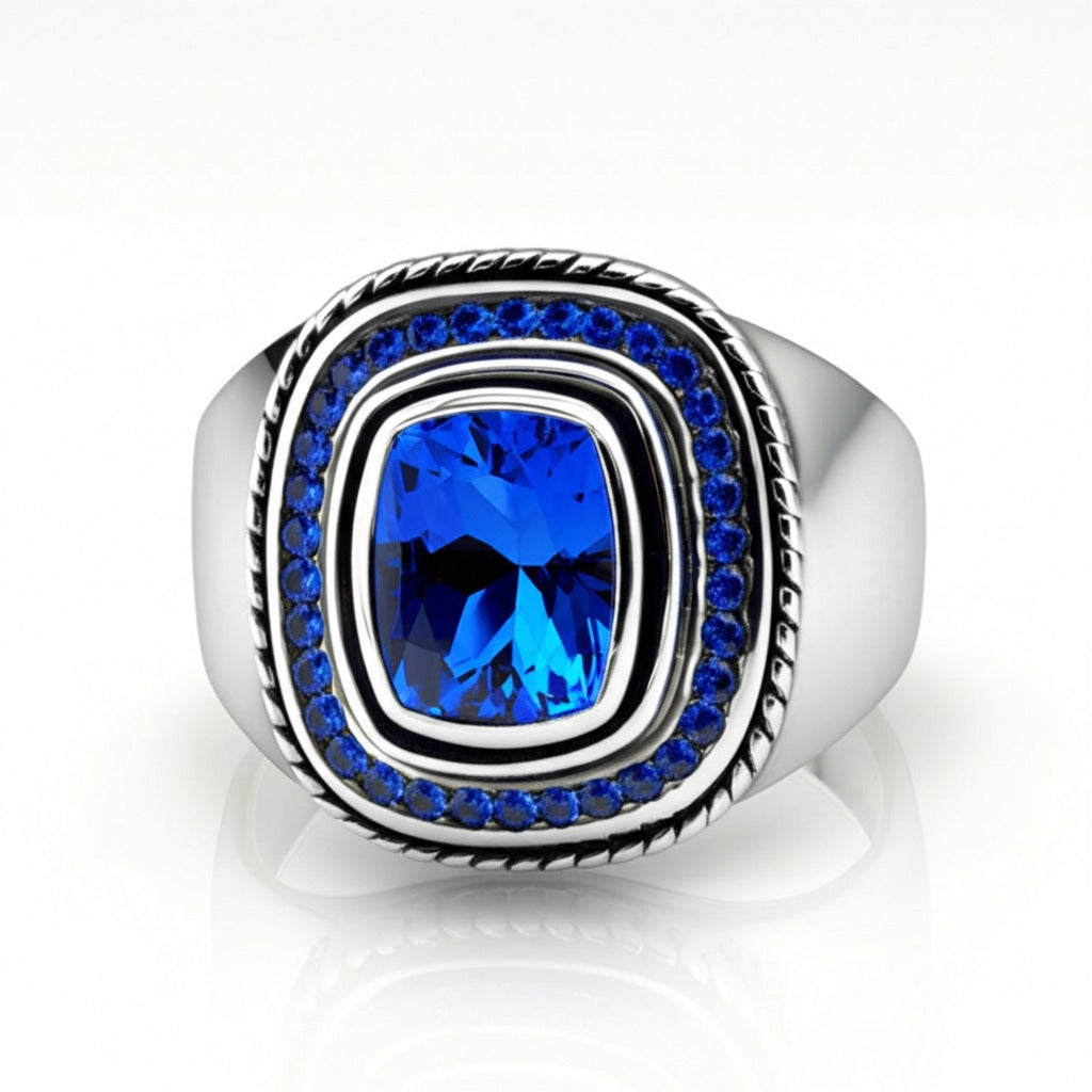 Men's tanzanite ring