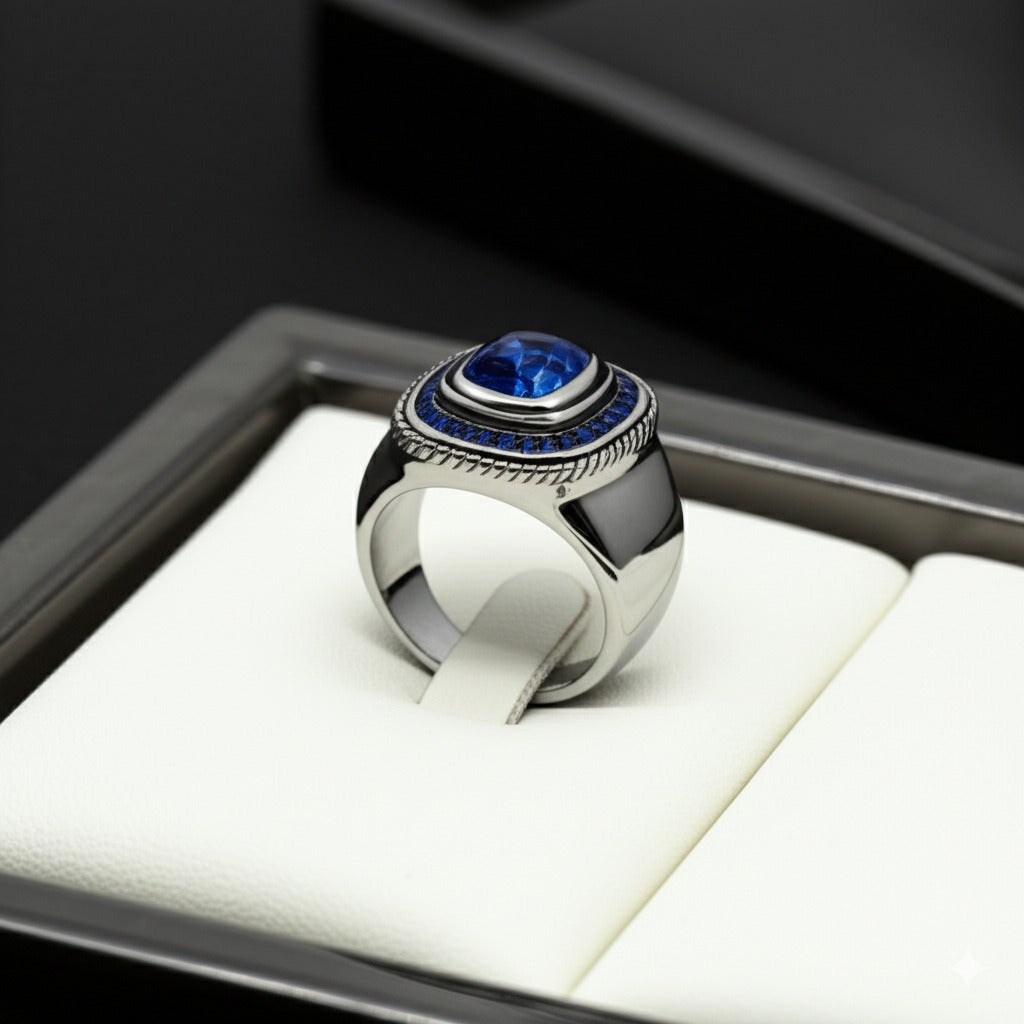 Men's tanzanite ring