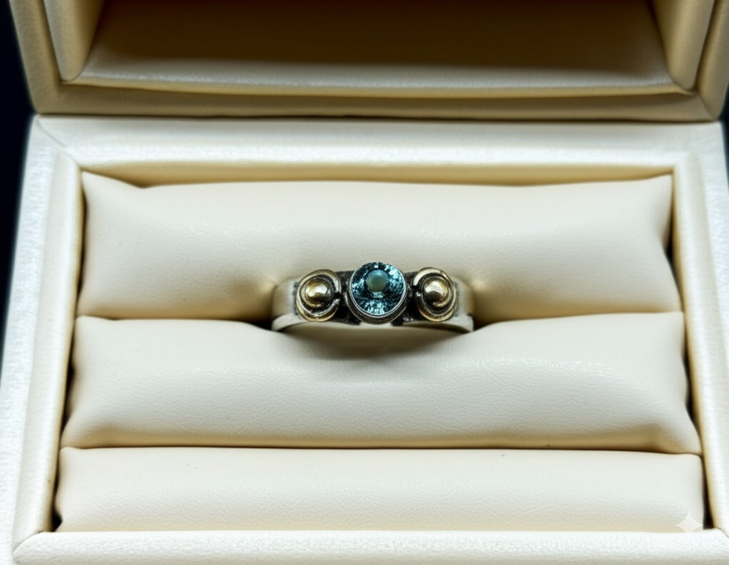 Green Moissanite Ring