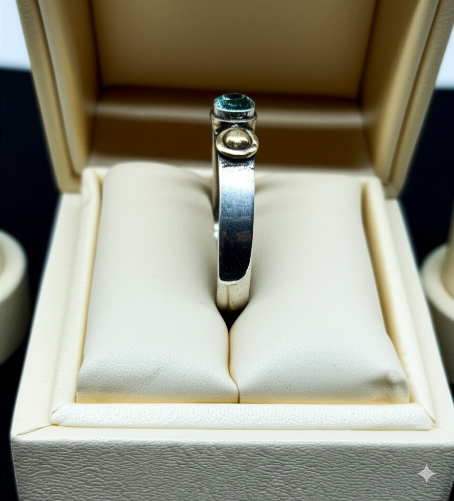 Green Moissanite Ring