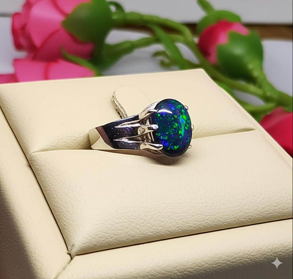 Black Opal Ring