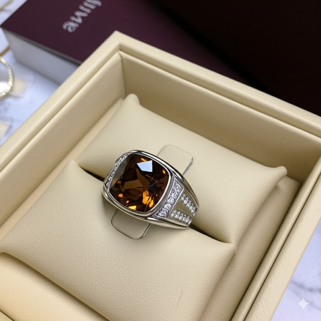 men`s zircon ring