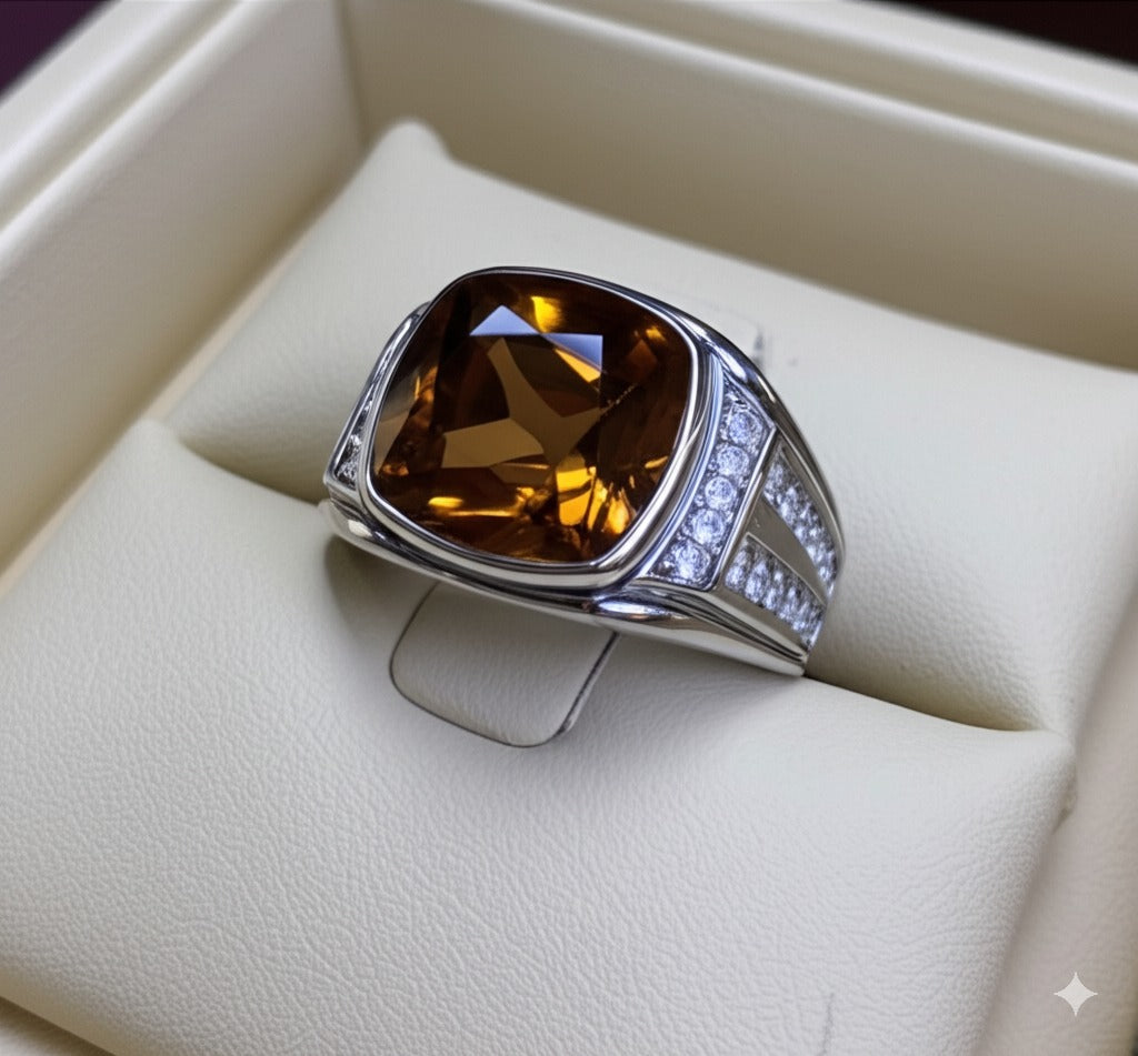 men`s zircon ring