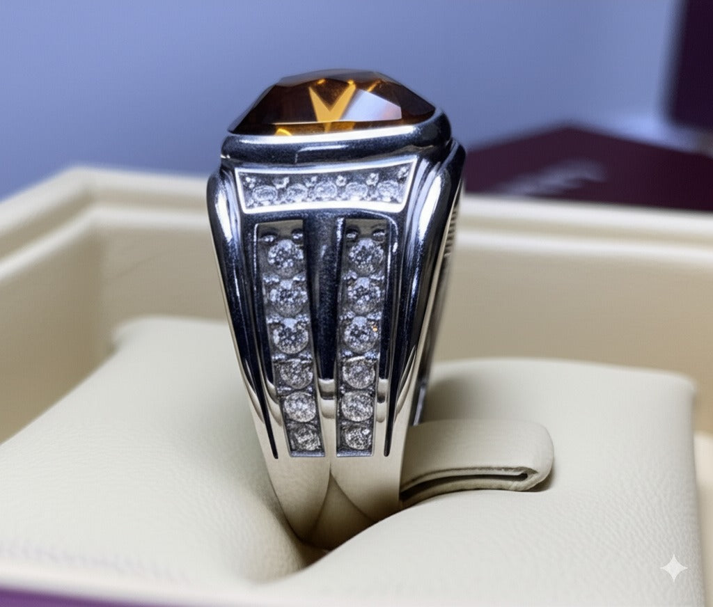 men`s zircon ring