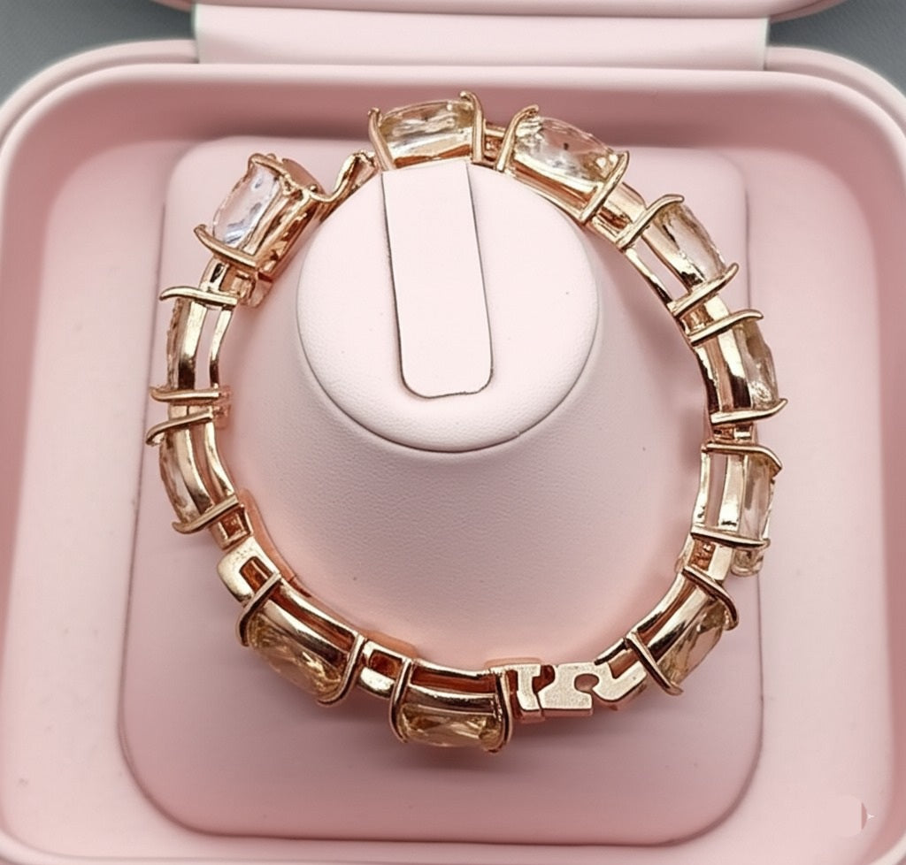 Women's white topaz bracelet