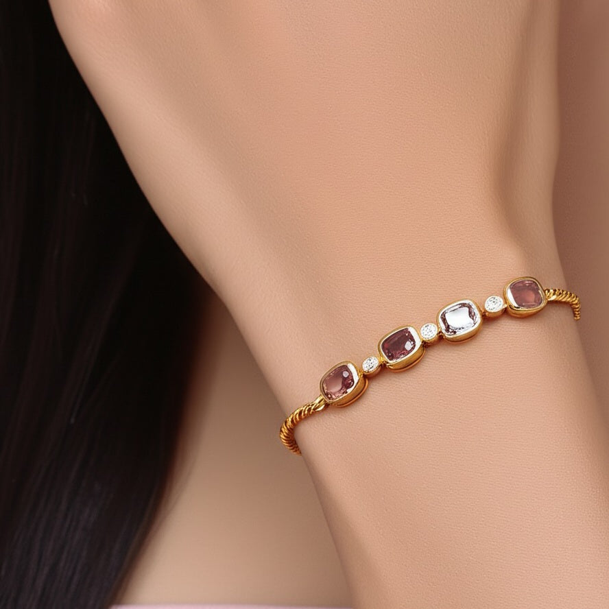 Women's multi colour spinel bracelet