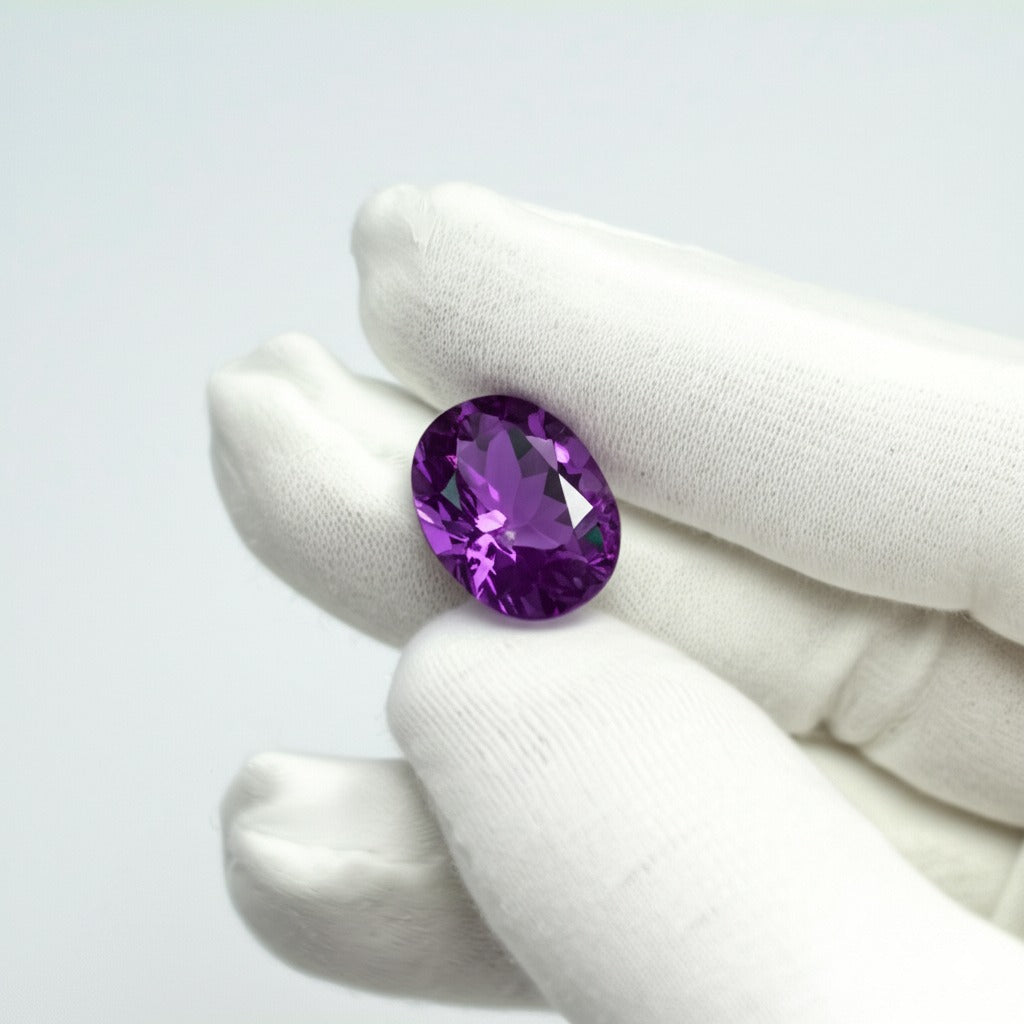 Purple ceylon sapphire
