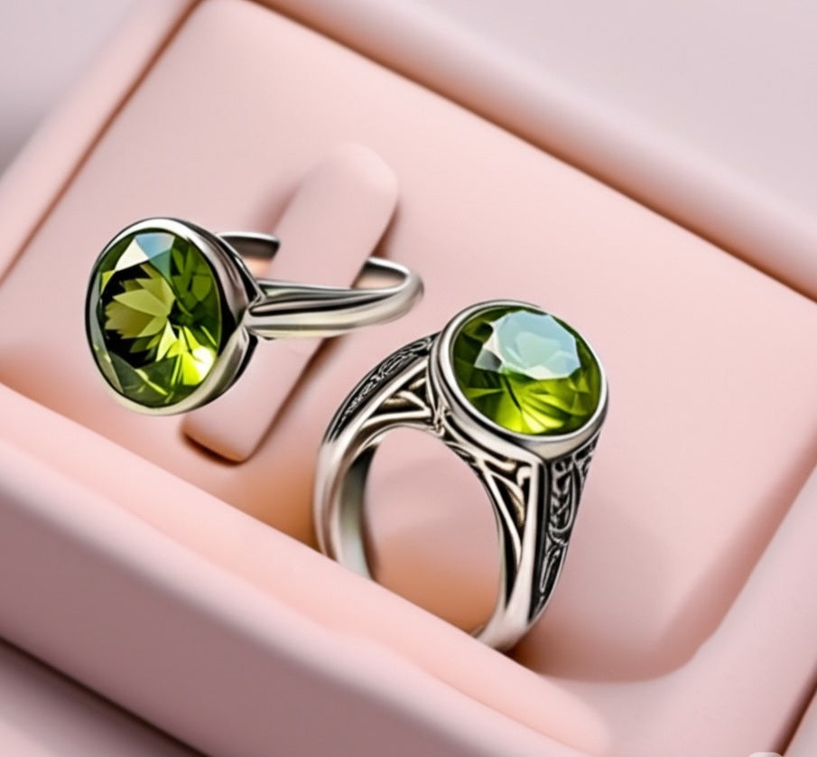 Women's peridot Rings
