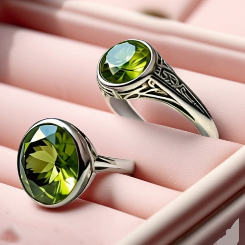 Women's peridot Rings