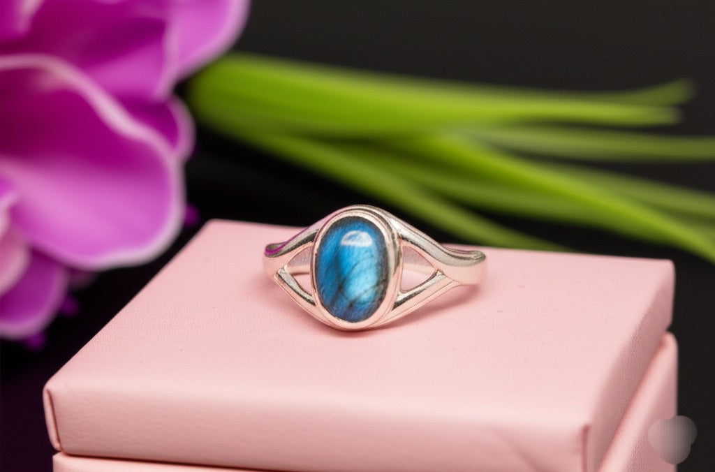 Women's Labradorite ring