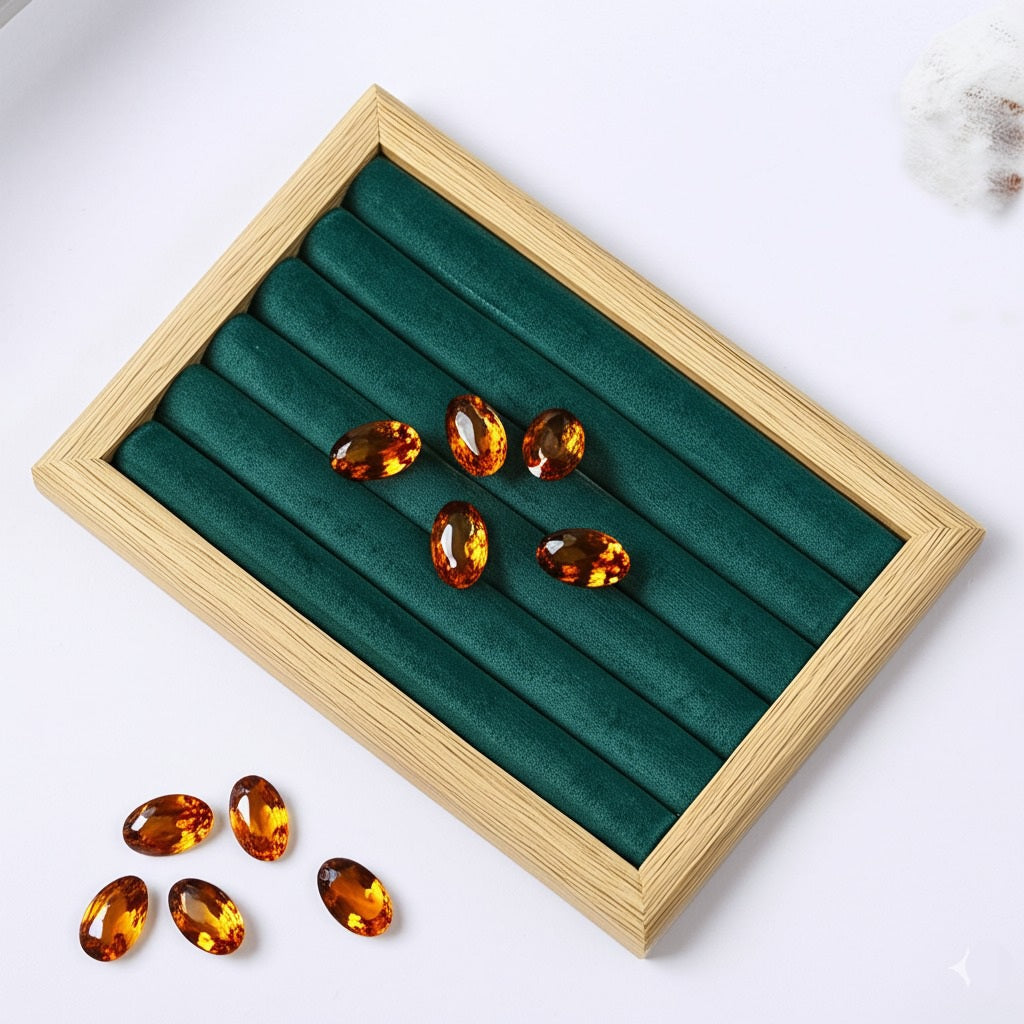 Citrine women's necklace set