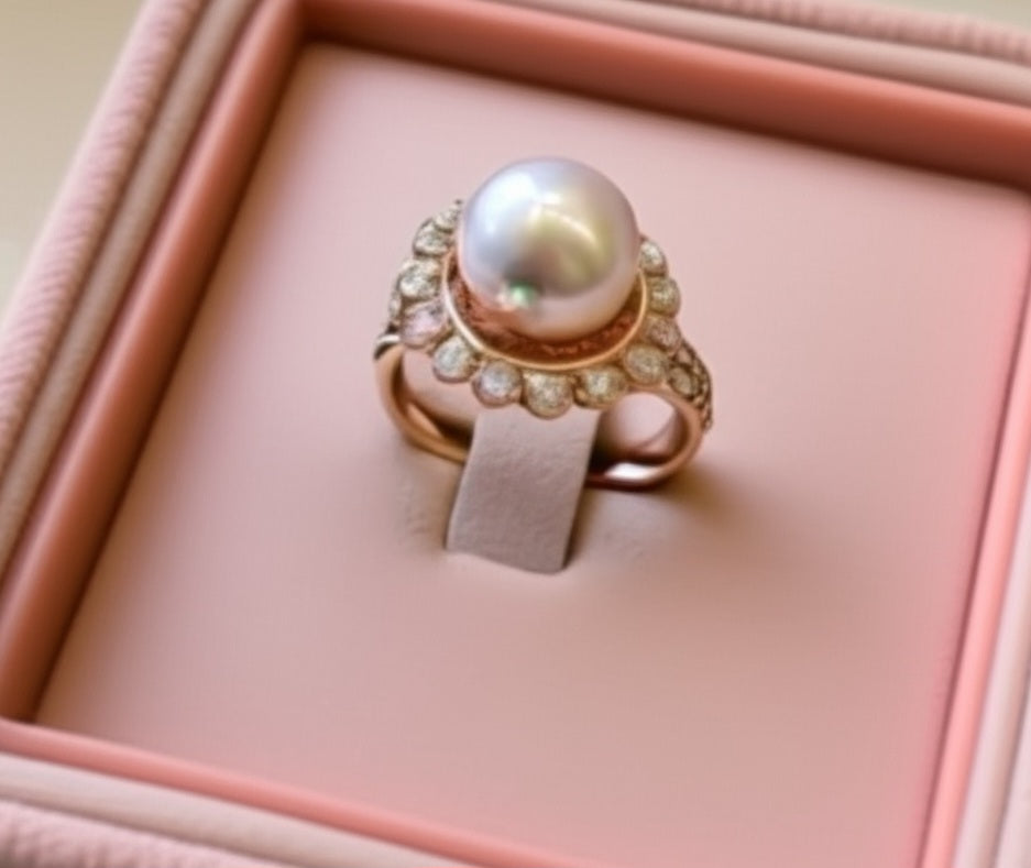 Women's pearls ring