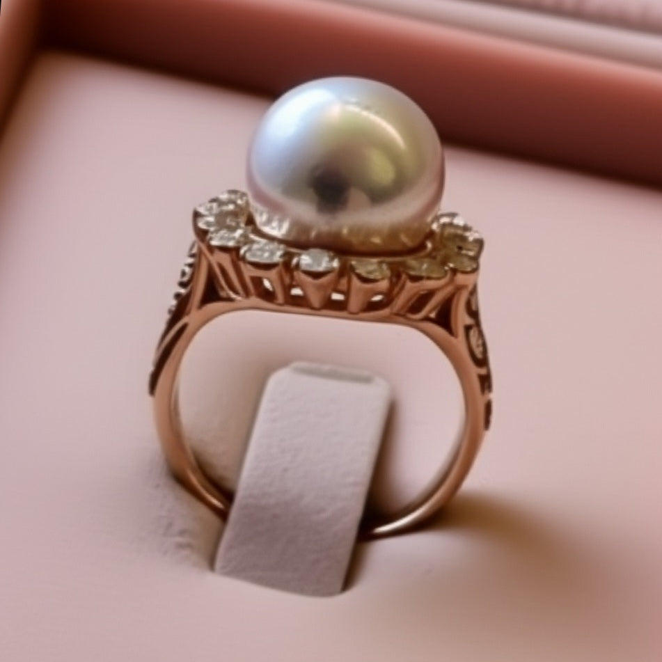 Women's pearls ring