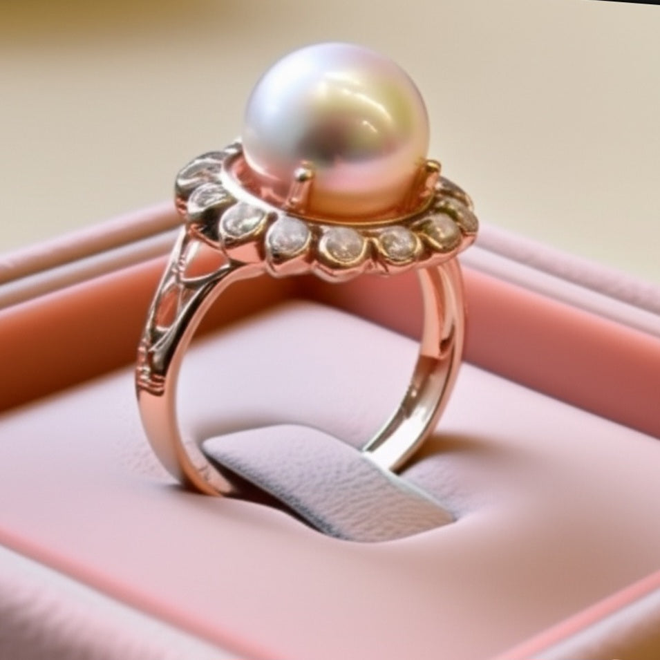Women's pearls ring
