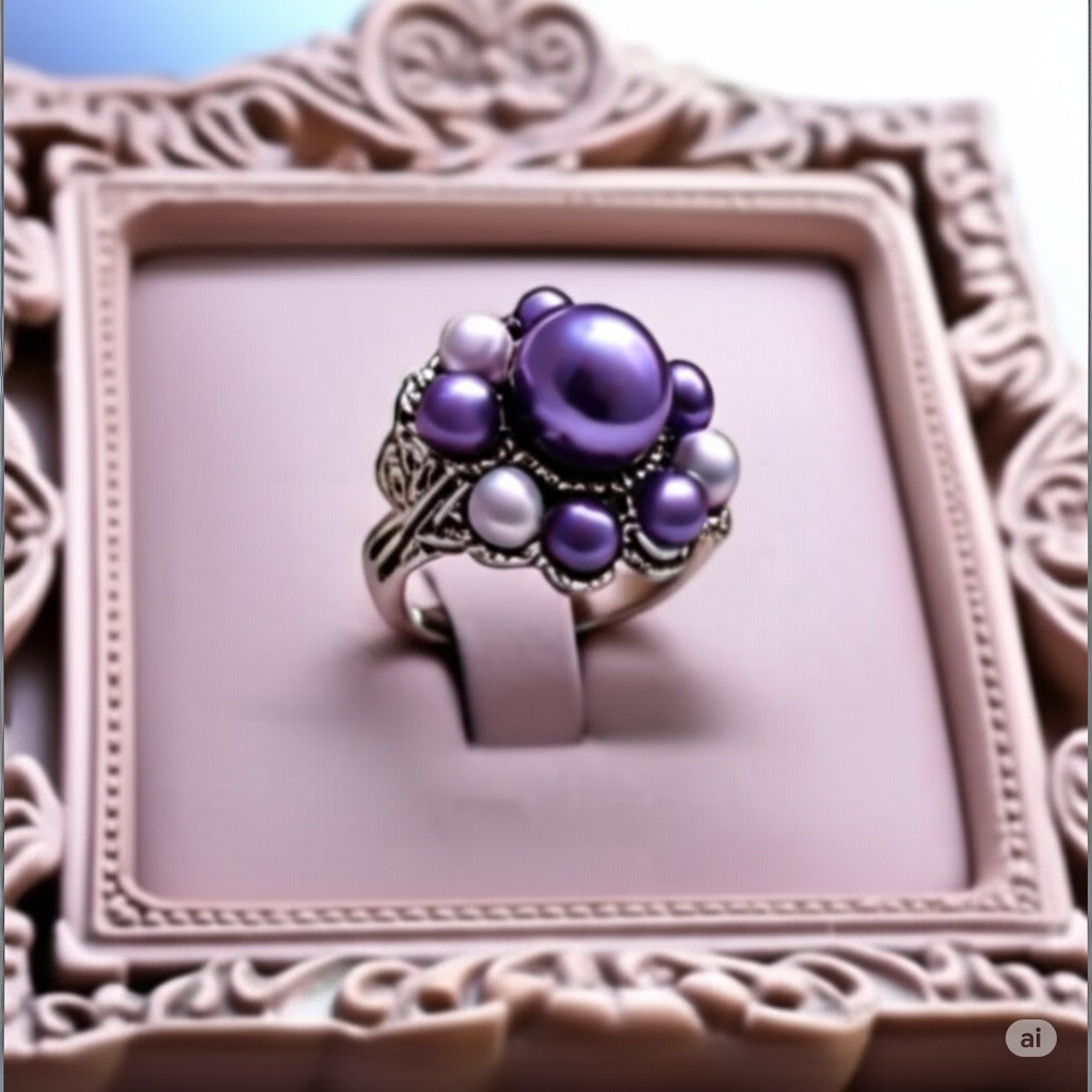 Women's pearls ring