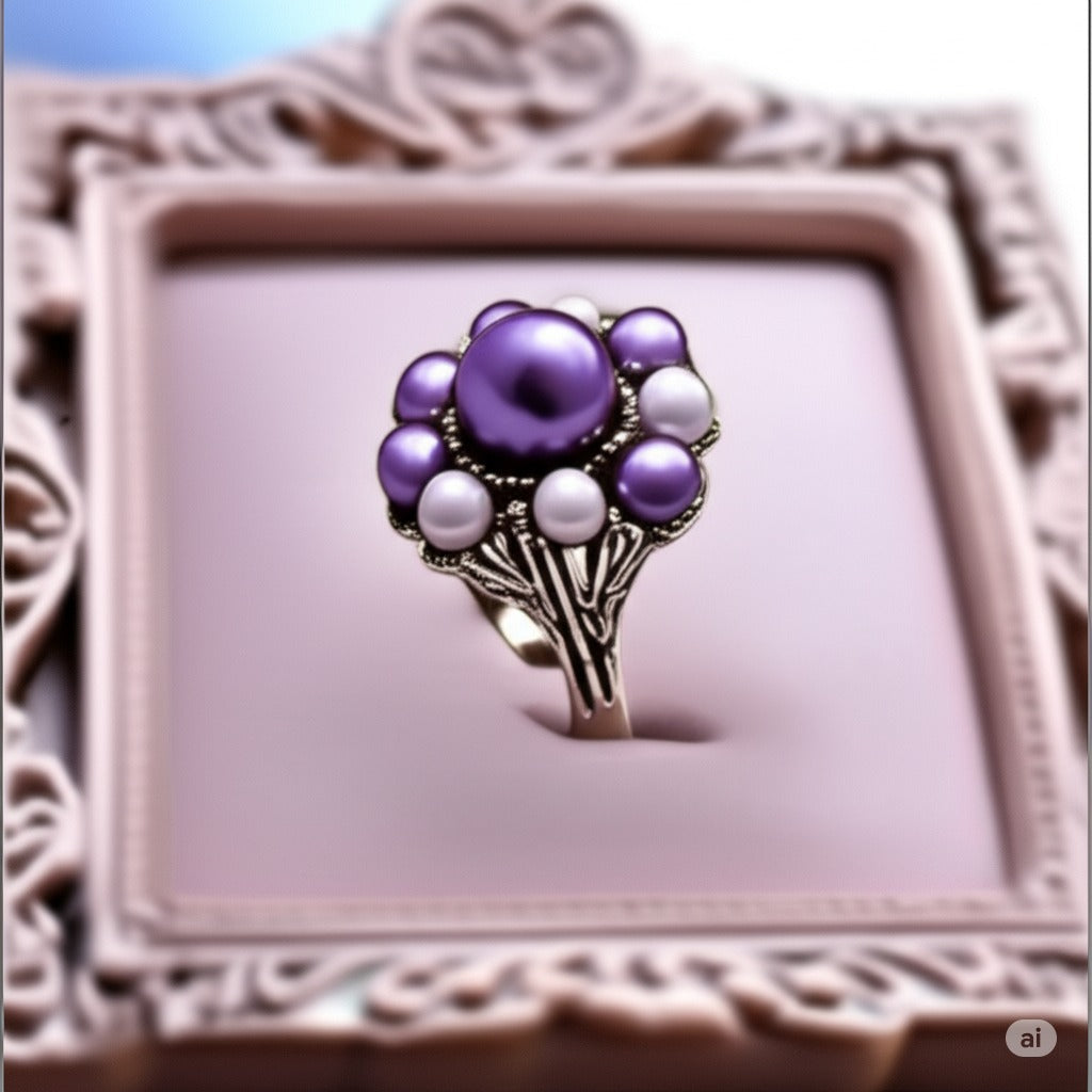 Women's pearls ring