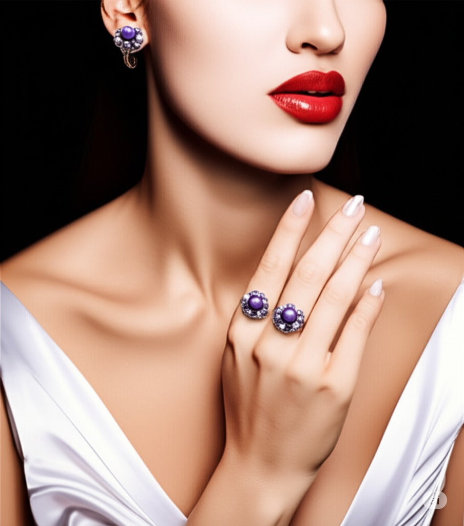 Women's pearls ring