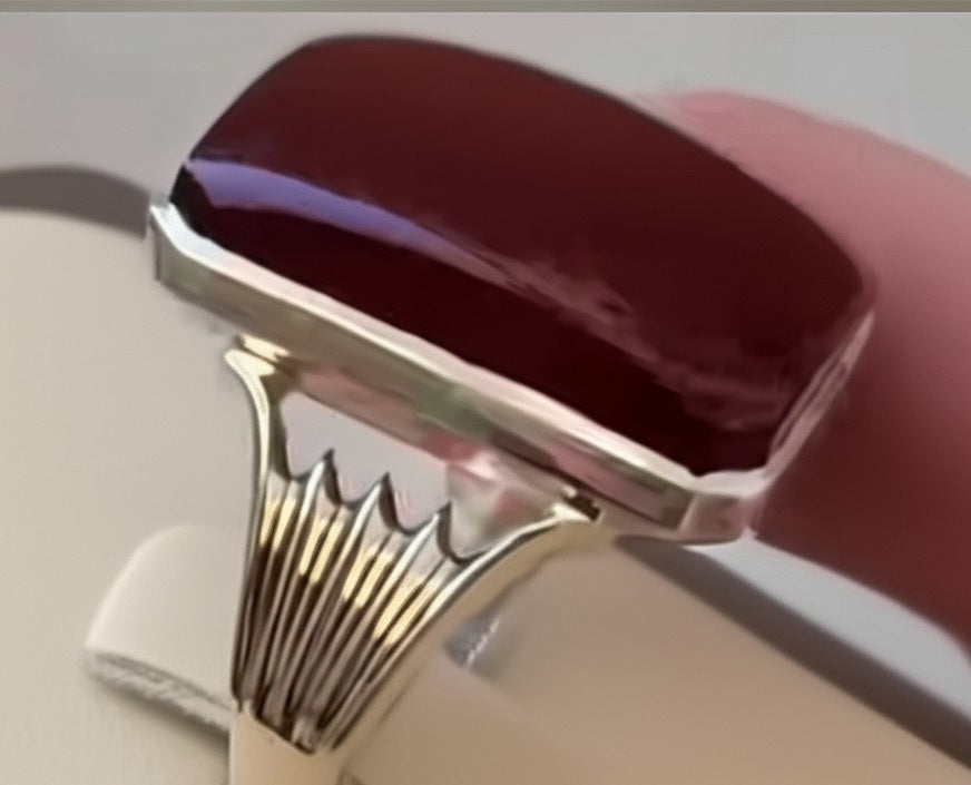 Men's yameni agate Ring