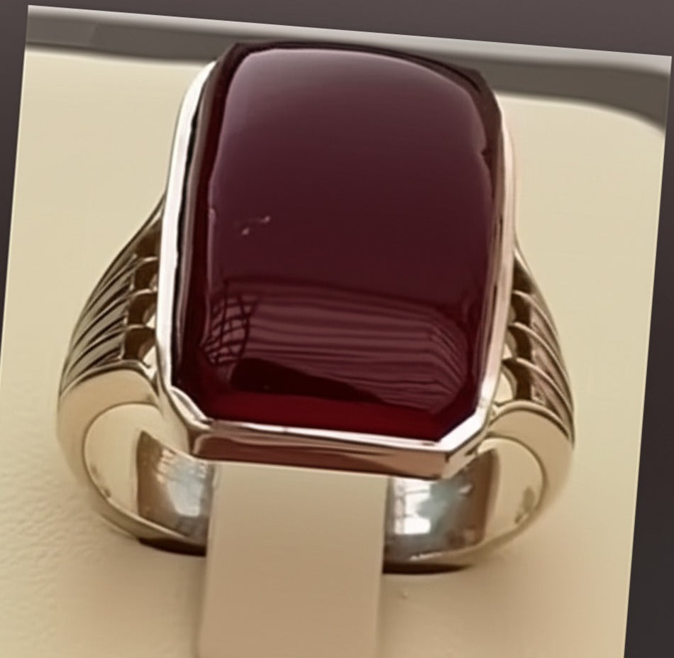 Men's yameni agate Ring
