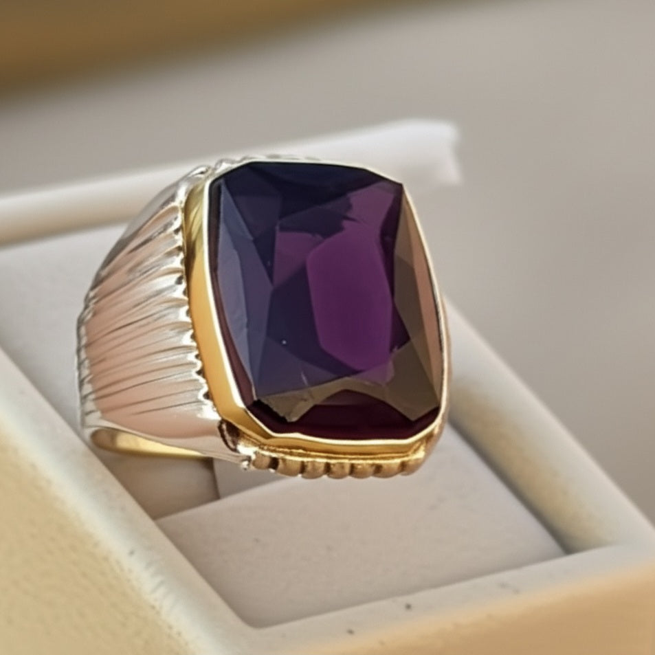 Men's yameni agate Ring