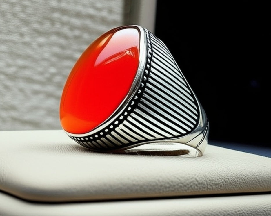 Men's yameni agate Ring