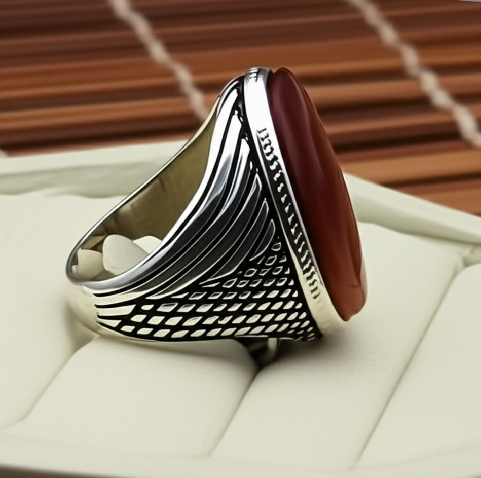 Men's yameni agate Ring