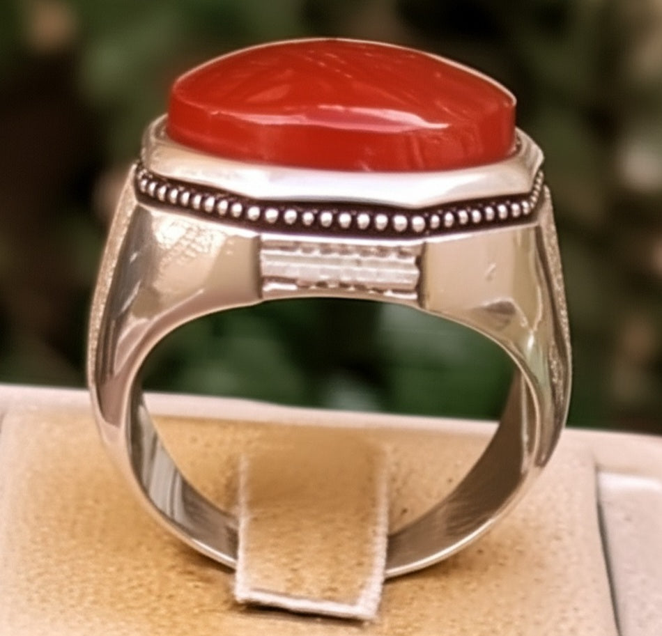 Men's yameni agate Ring