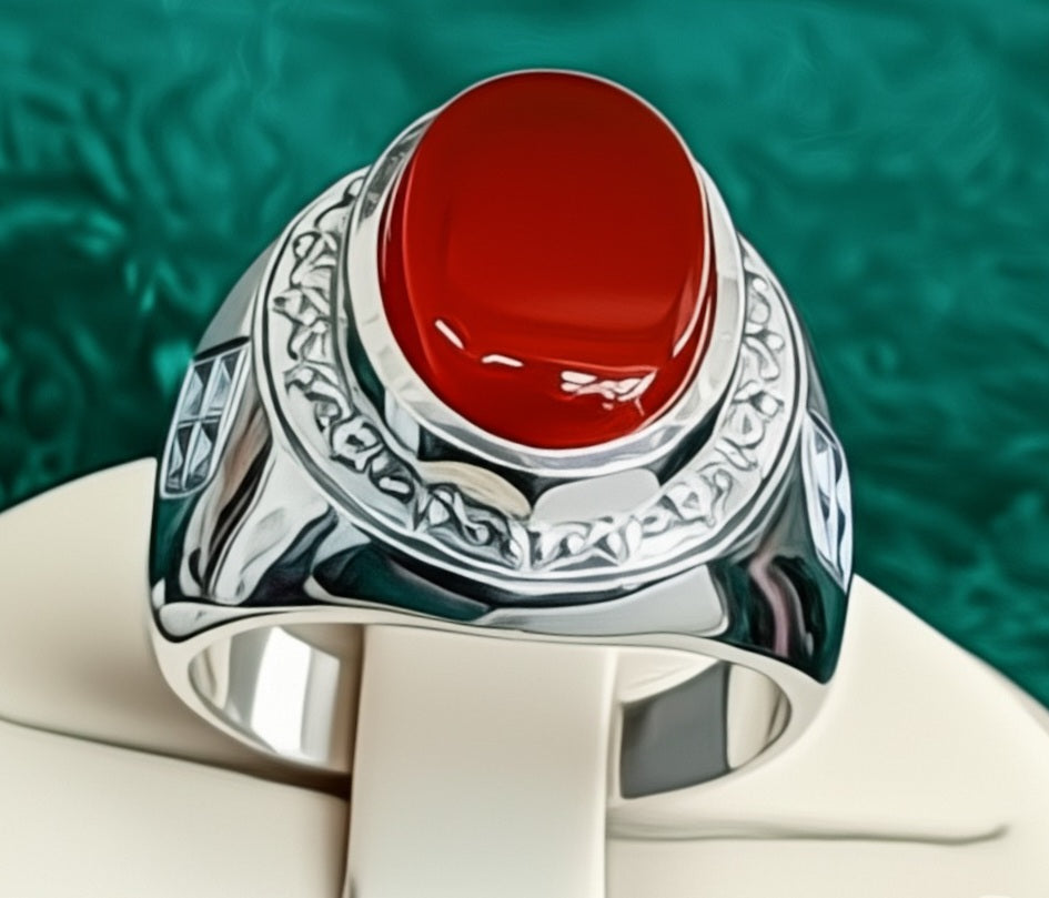 Men's yameni agate Ring