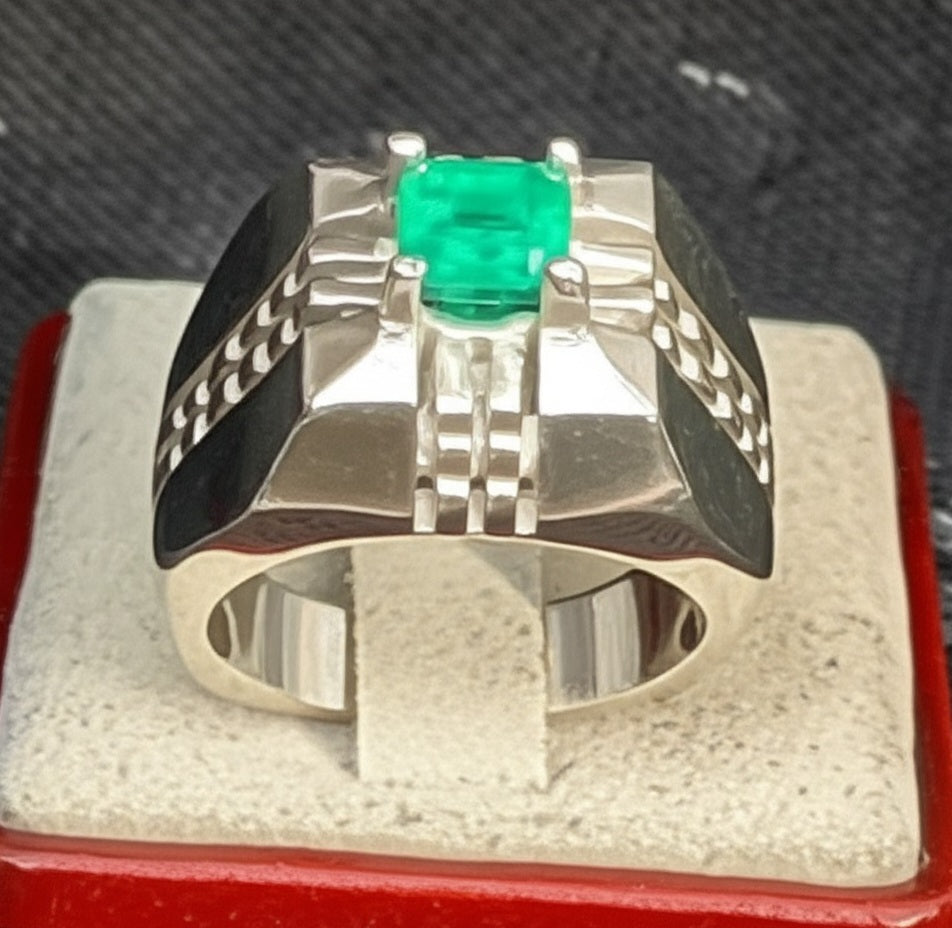 Men's Emerald Ring