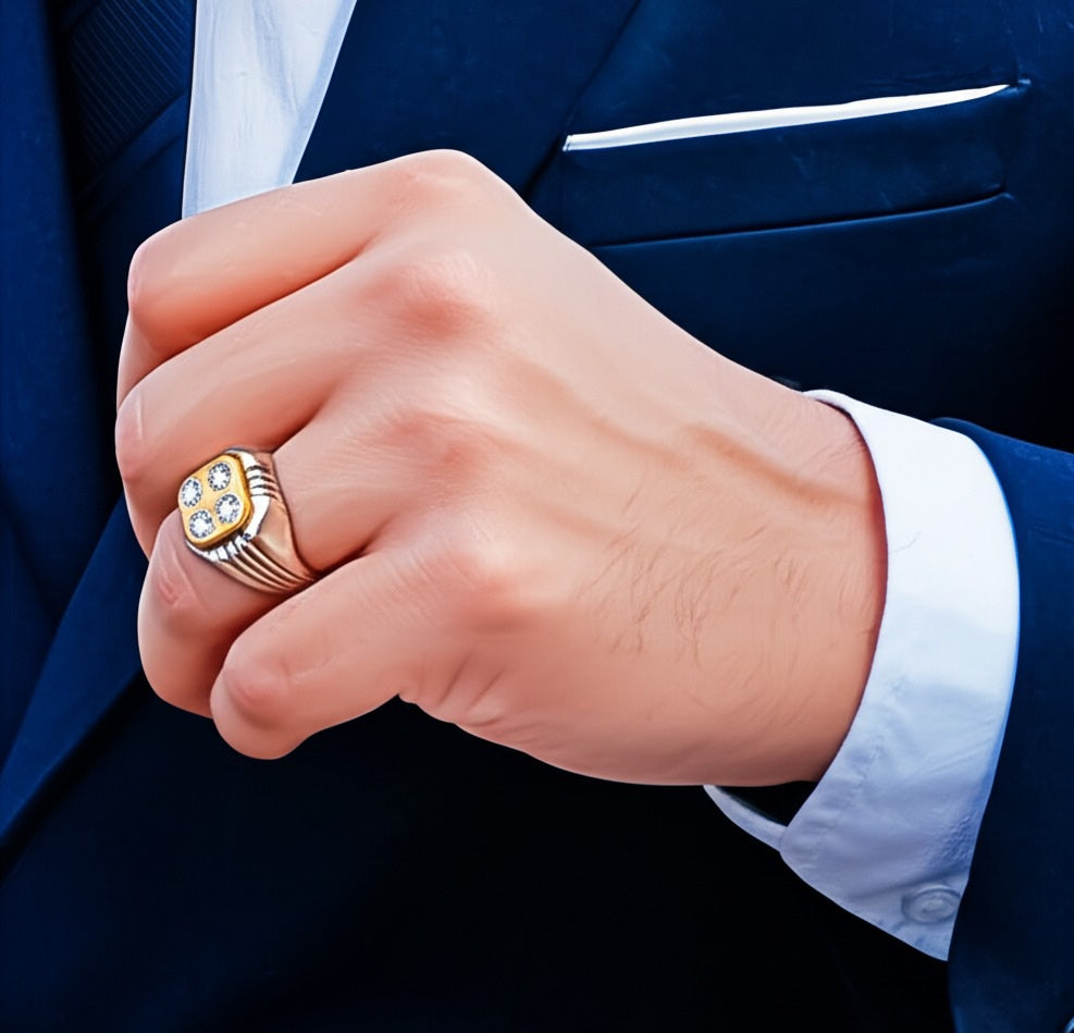 Men's diamond ring