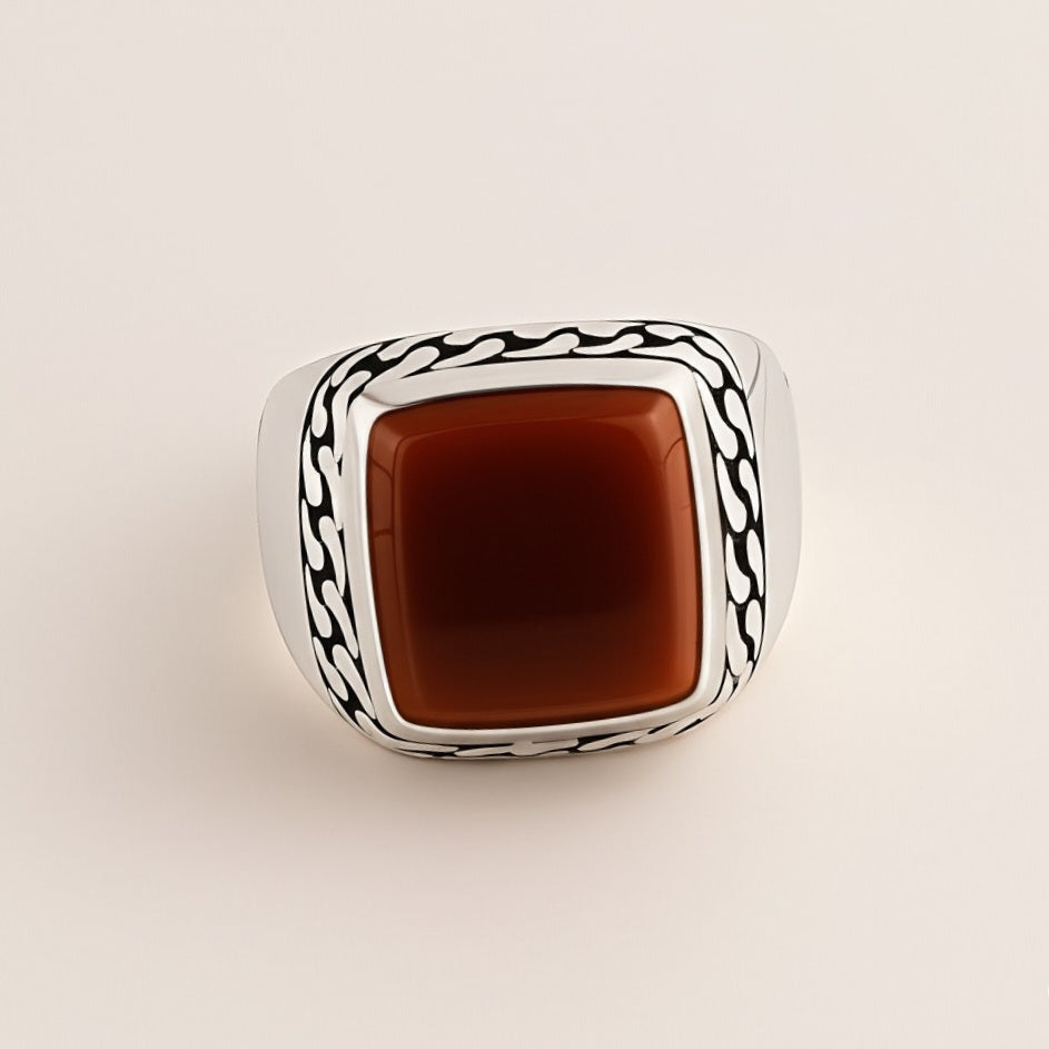 Men's yameni agate Ring