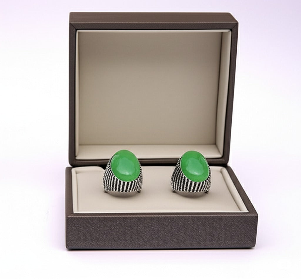 Men's peridot ring