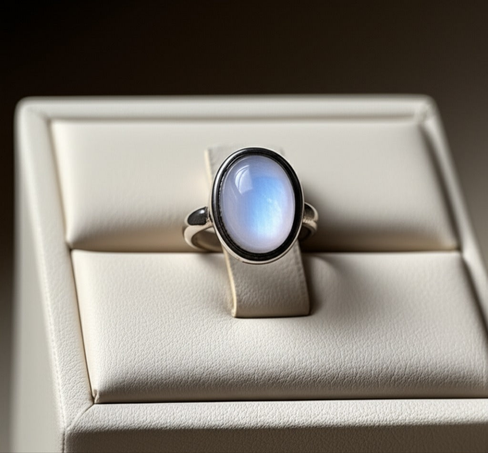 Men's moonstone Ring