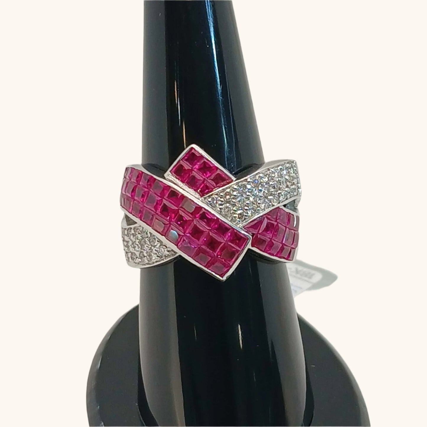 Women's Ruby Ring with diamond