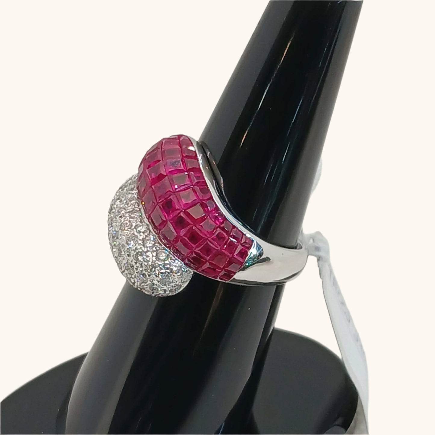 Women's Ruby Ring with diamond