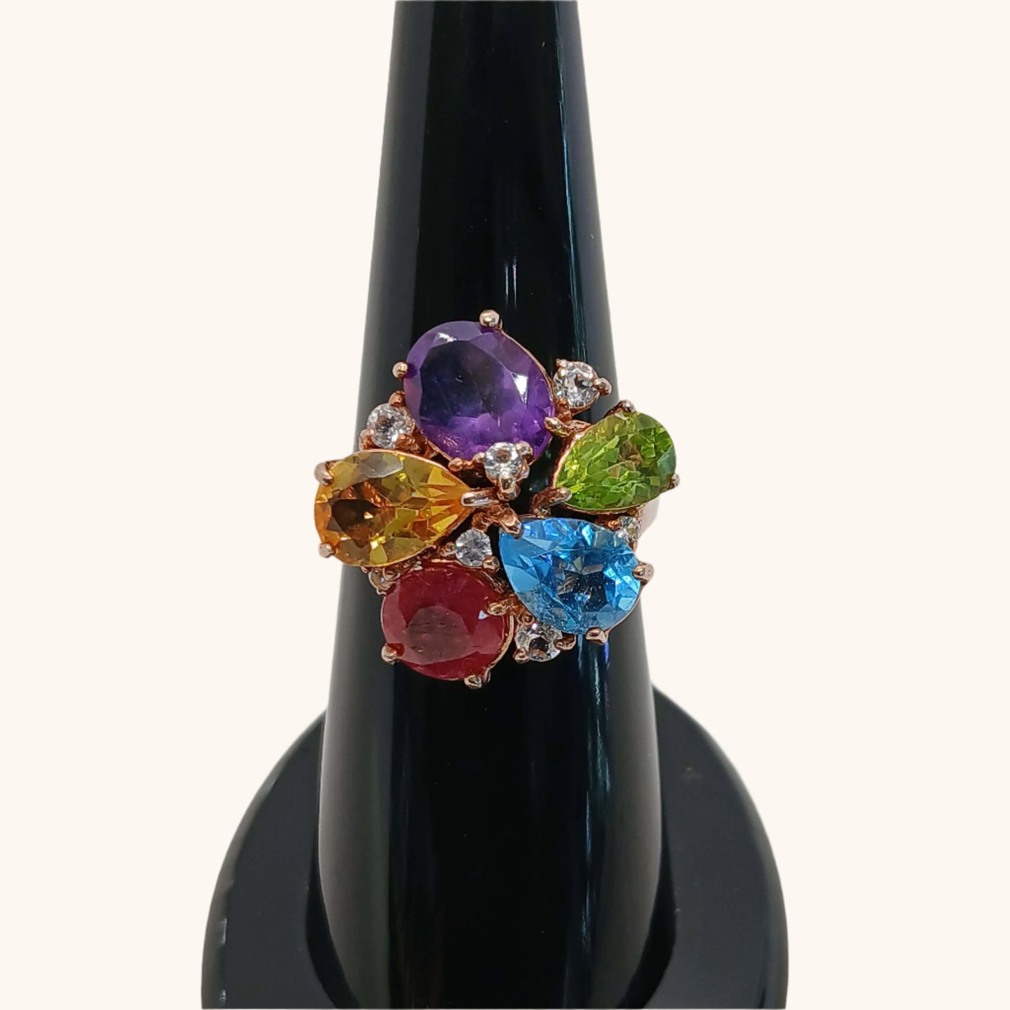 Women's multi stone Ring