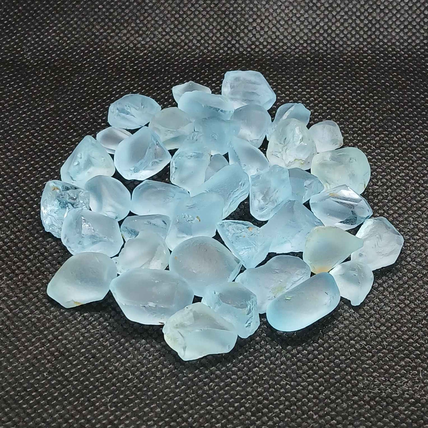 Rough sky blue topaz