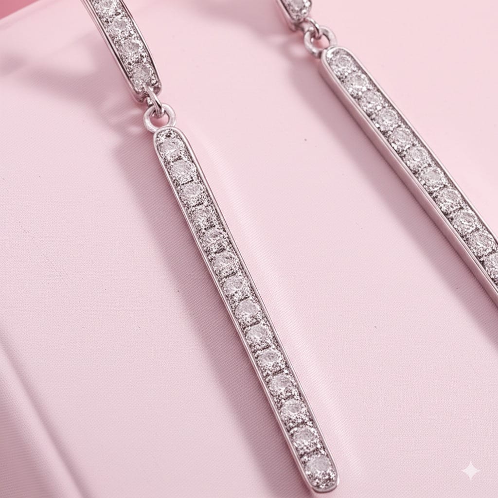 Women's luxury gold earrings (Diamond)