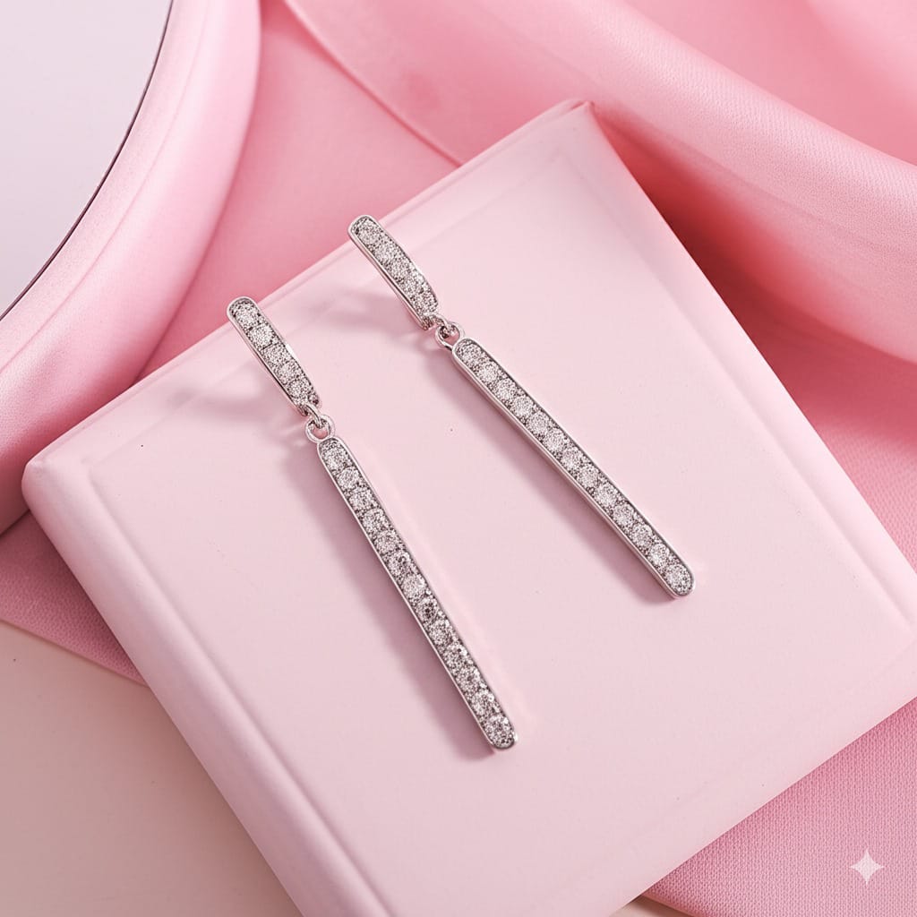Women's luxury gold earrings (Diamond)