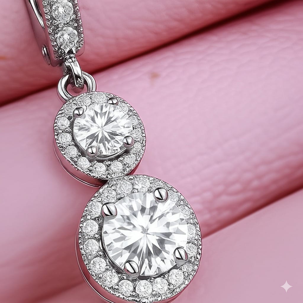 Women's luxury gold earrings (Diamond)