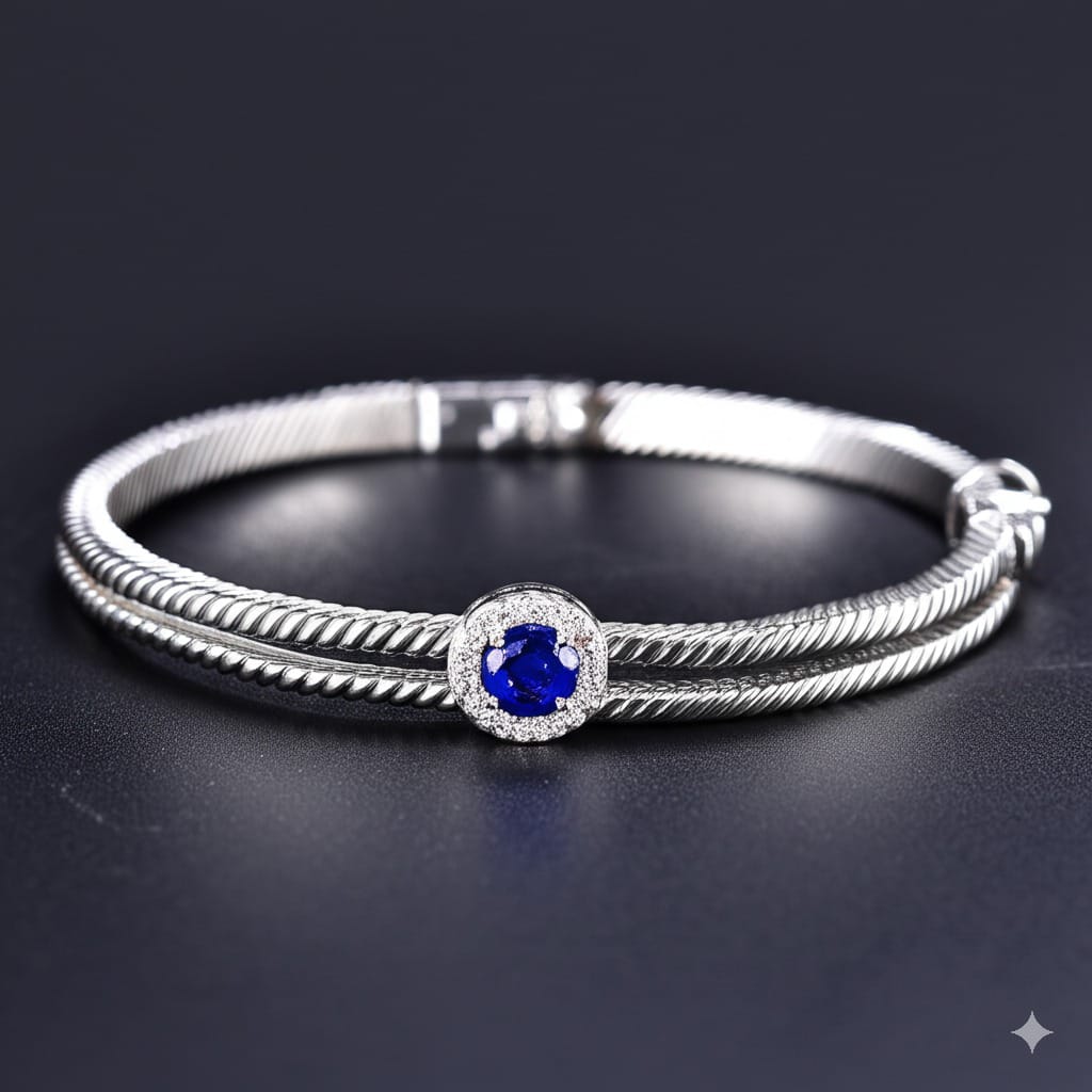 Women's luxury bracelet (sapphire)