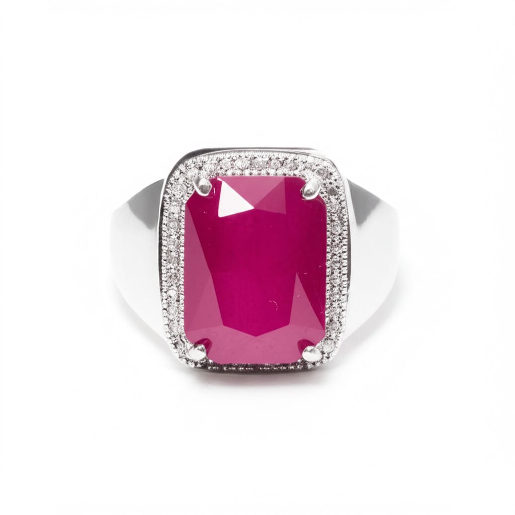Men's ruby ring
