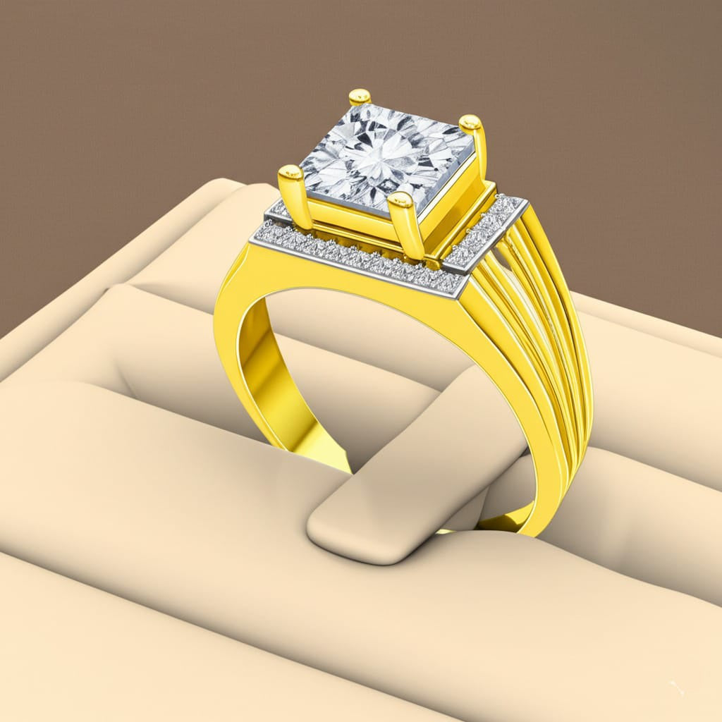 Men's diamond ring