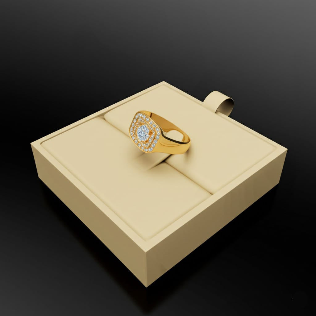 Men's diamond ring