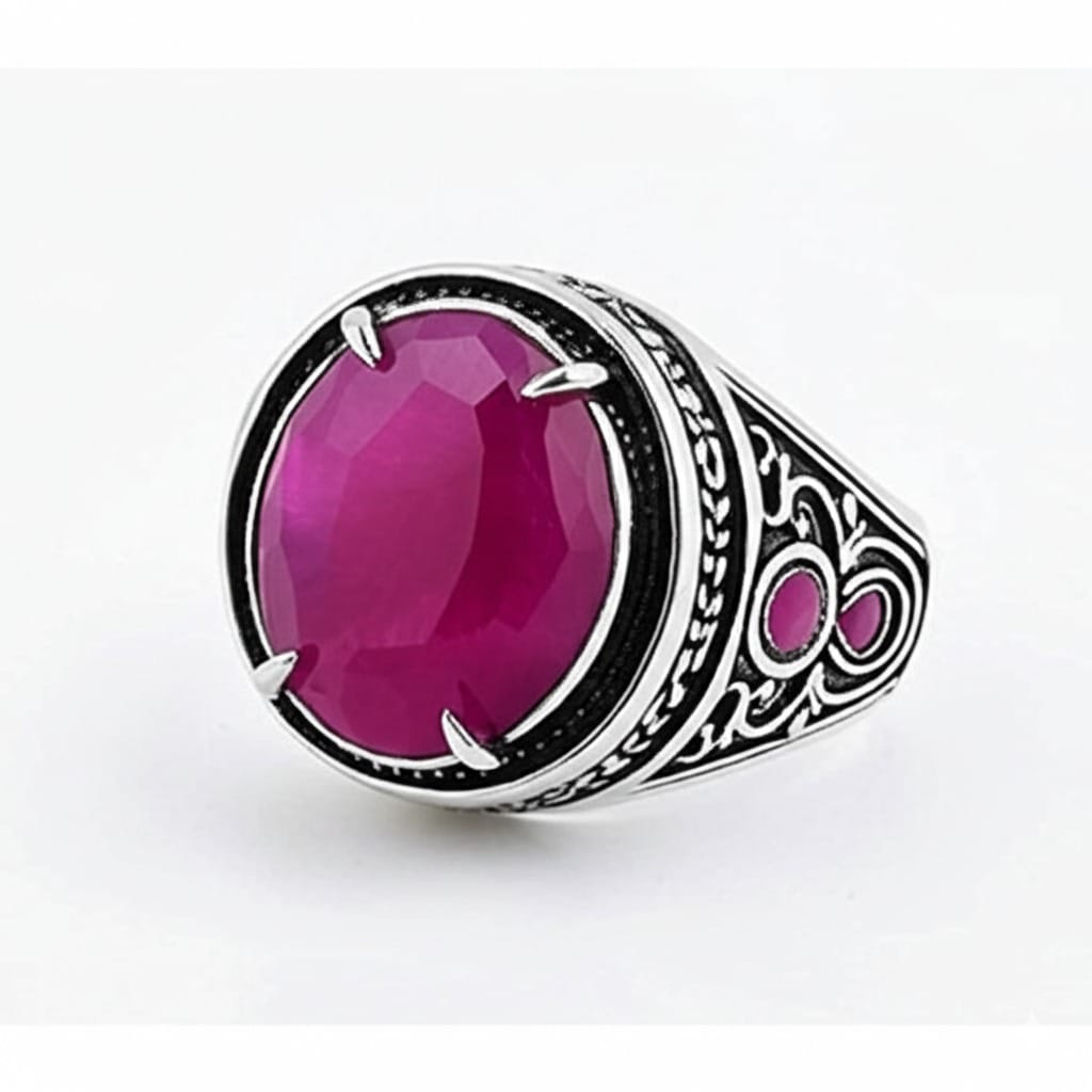 Men's ruby ring