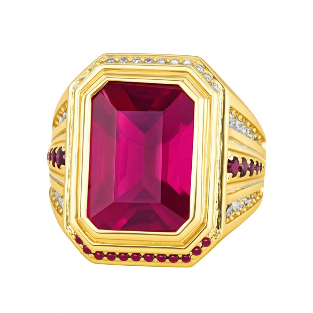Men's ruby ring