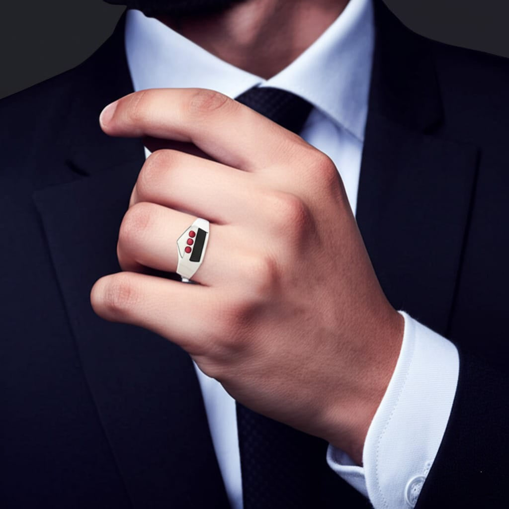 Men's ruby ring