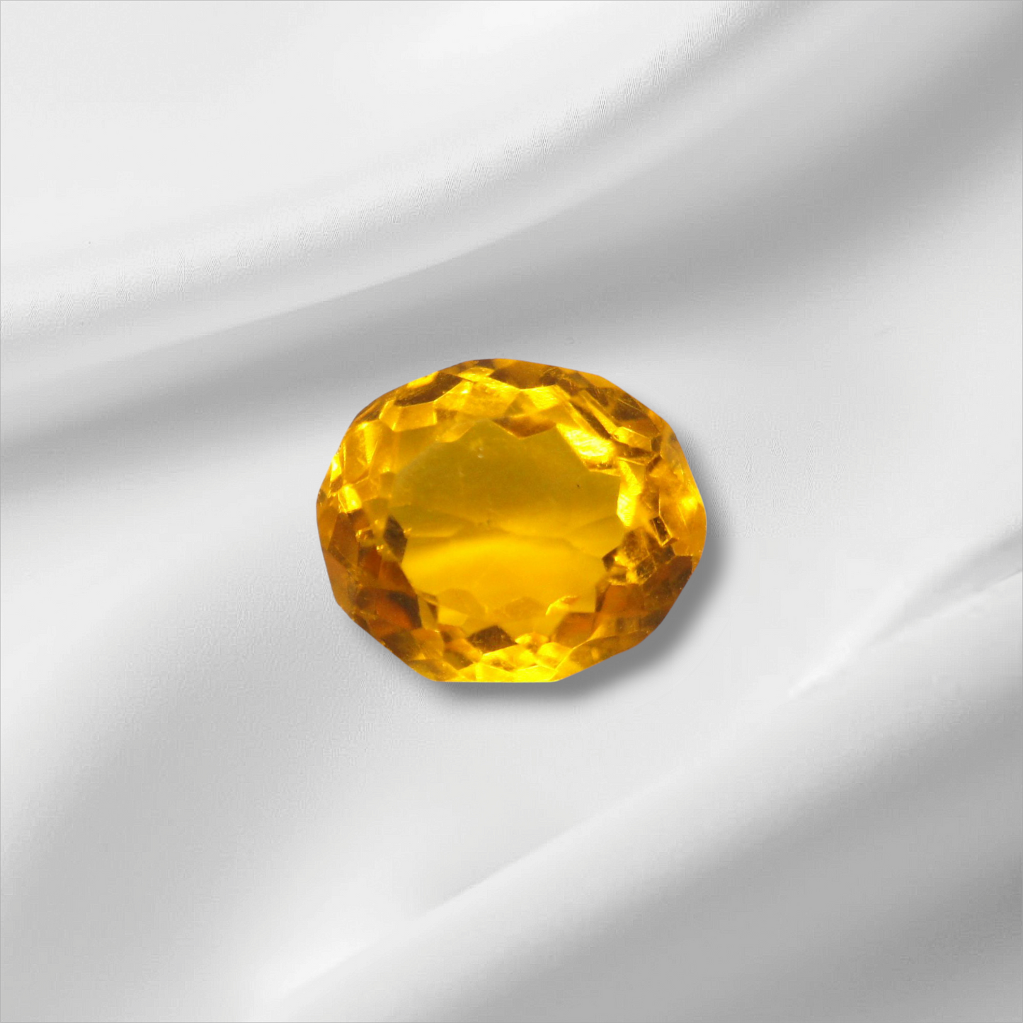 Yellow citrine women's Ring